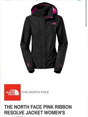 EUC The North Face Pink Ribbon Resolve Jacket Women's XS